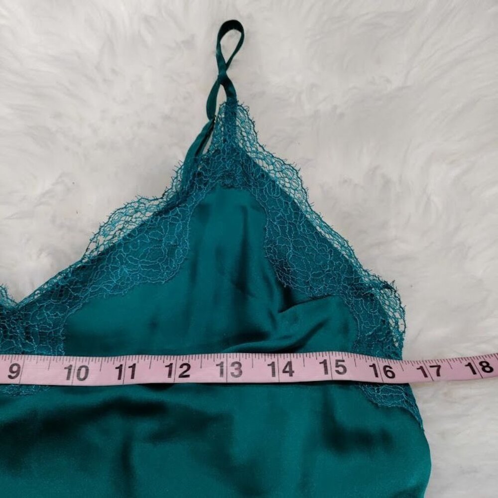 Victoria's Secret Silky Festival Boho Lacy Blue Twee Whimsy Top M - Picture 6 of 9